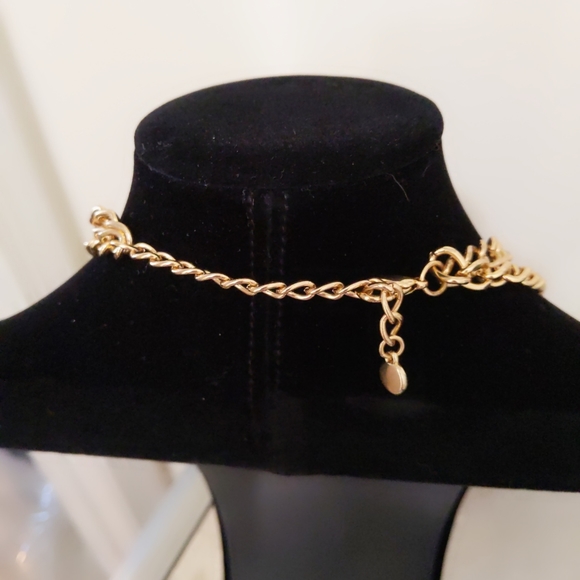 Cream Brown Statement Necklace and Bracelet set - Picture 10 of 12